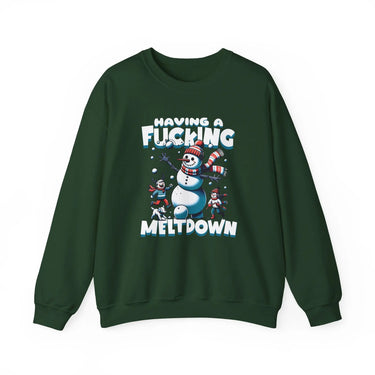 Snowman F*cking Meltdown NSFW Funny Christmas Sweater - Sunlit Funlit Country Music Tees